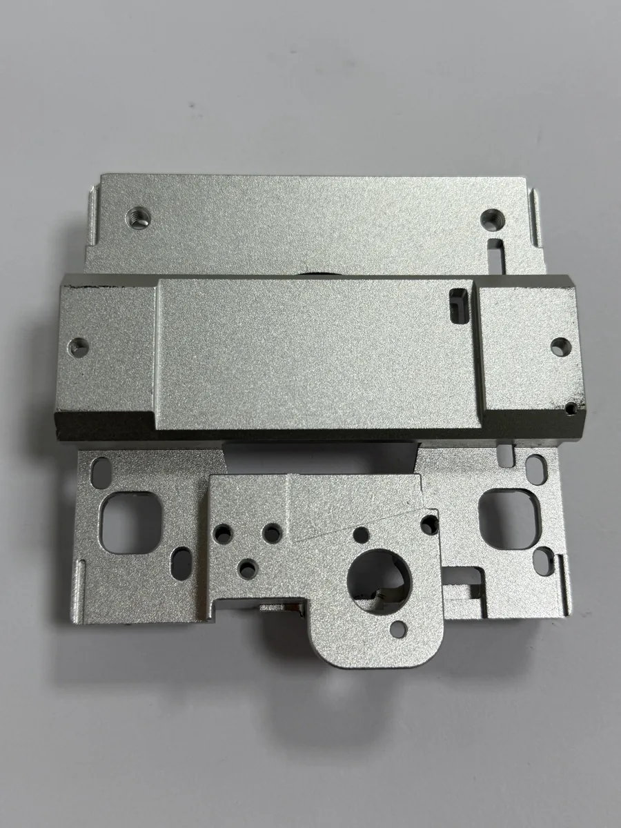 Representative CNC-milled metal housing and components for diagnostic equipment